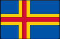 Åland Flag Art: Celebrate Finnish Region with Country Flag Poster PosterGoat