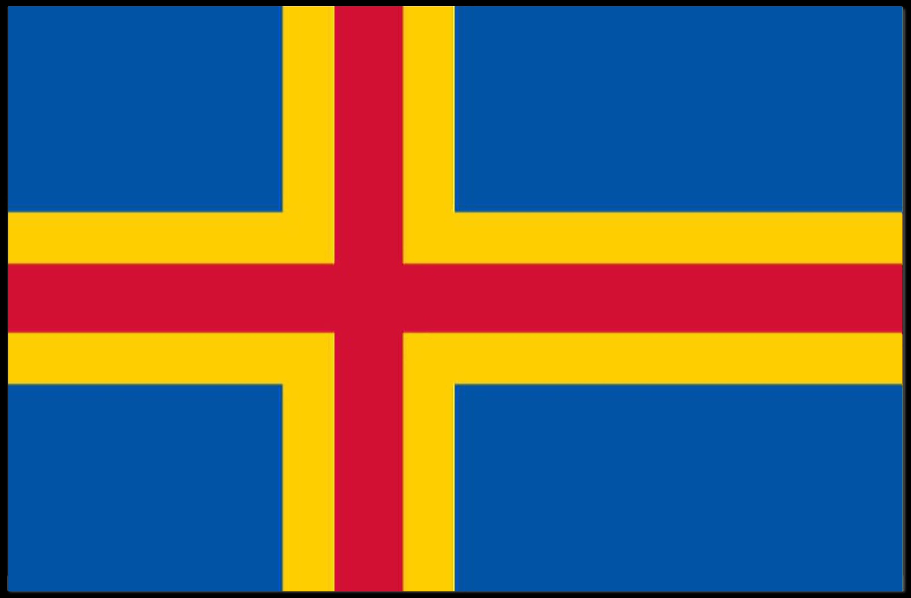 Åland Flag Art: Celebrate Finnish Region with Country Flag Poster PosterGoat