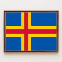 Åland Flag Art: Celebrate Finnish Region with Country Flag Poster PosterGoat