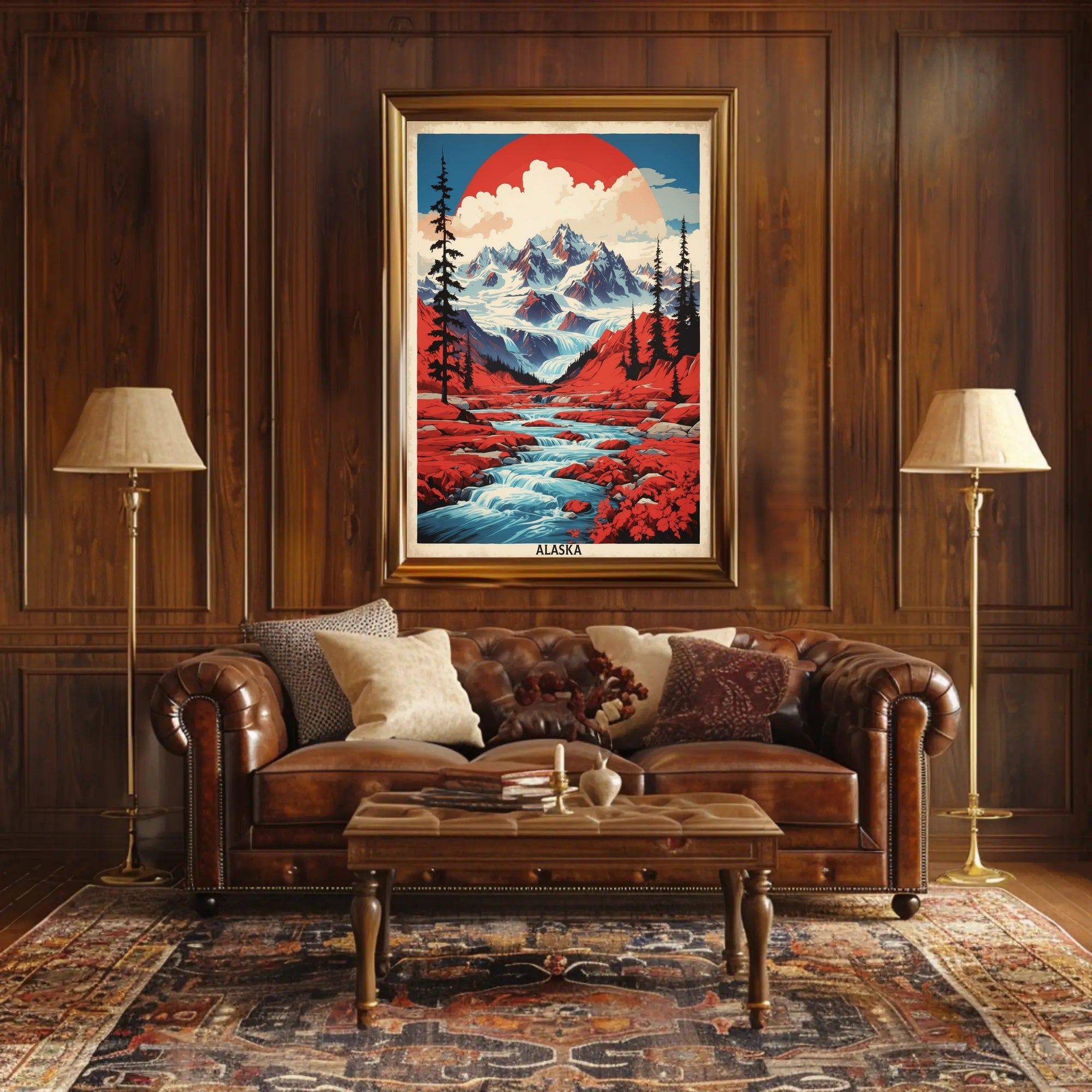 Alaska Adventure: Majestic Landscape Travel Poster PosterGoat