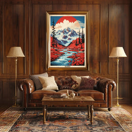 Alaska Adventure: Majestic Landscape Travel Poster PosterGoat