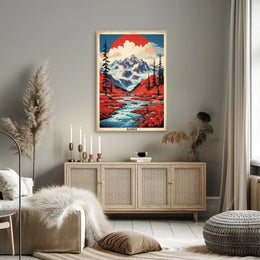 Alaska Adventure: Majestic Landscape Travel Poster PosterGoat