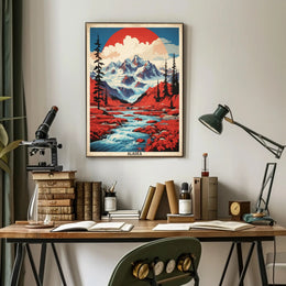 Alaska Adventure: Majestic Landscape Travel Poster PosterGoat