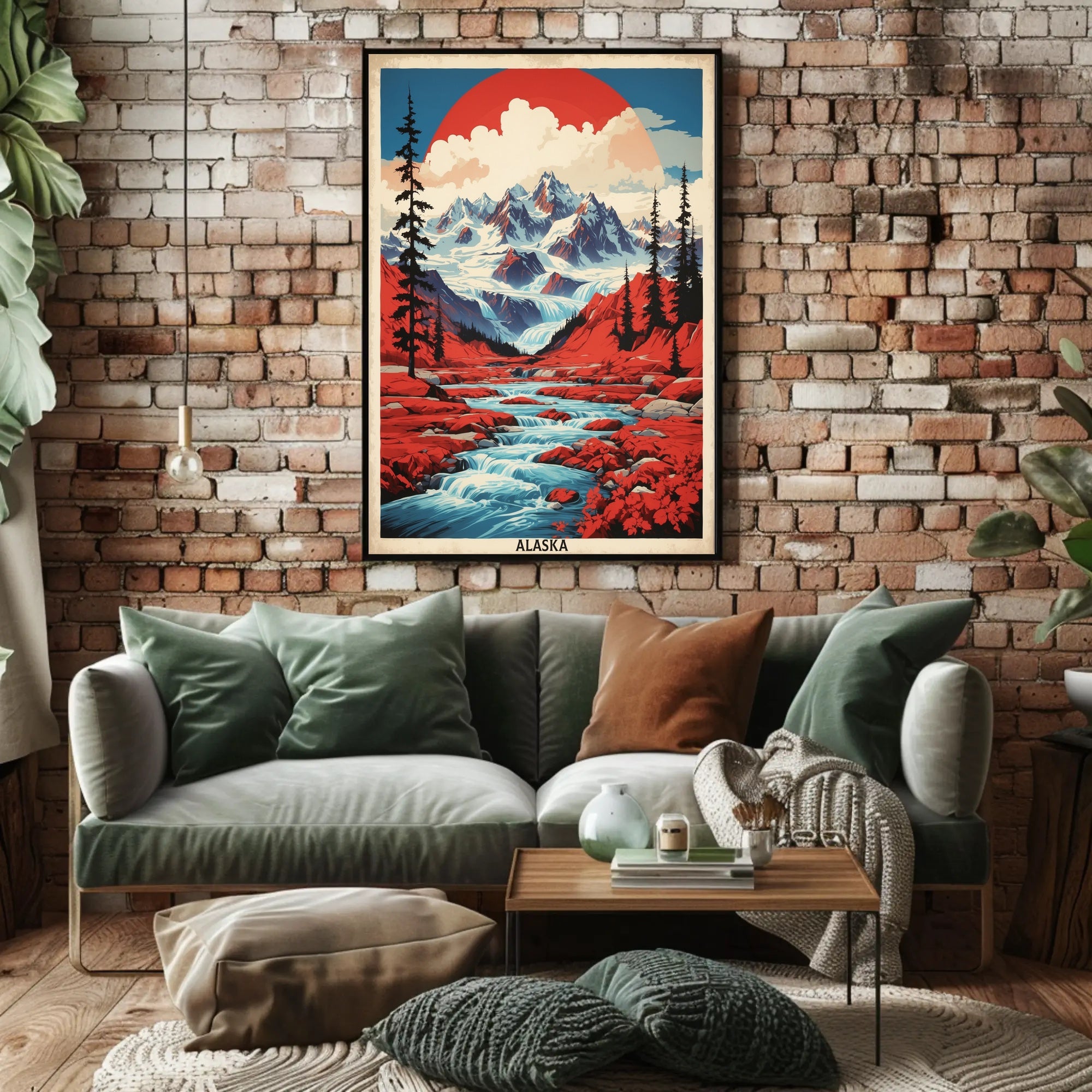 Alaska Adventure: Majestic Landscape Travel Poster PosterGoat