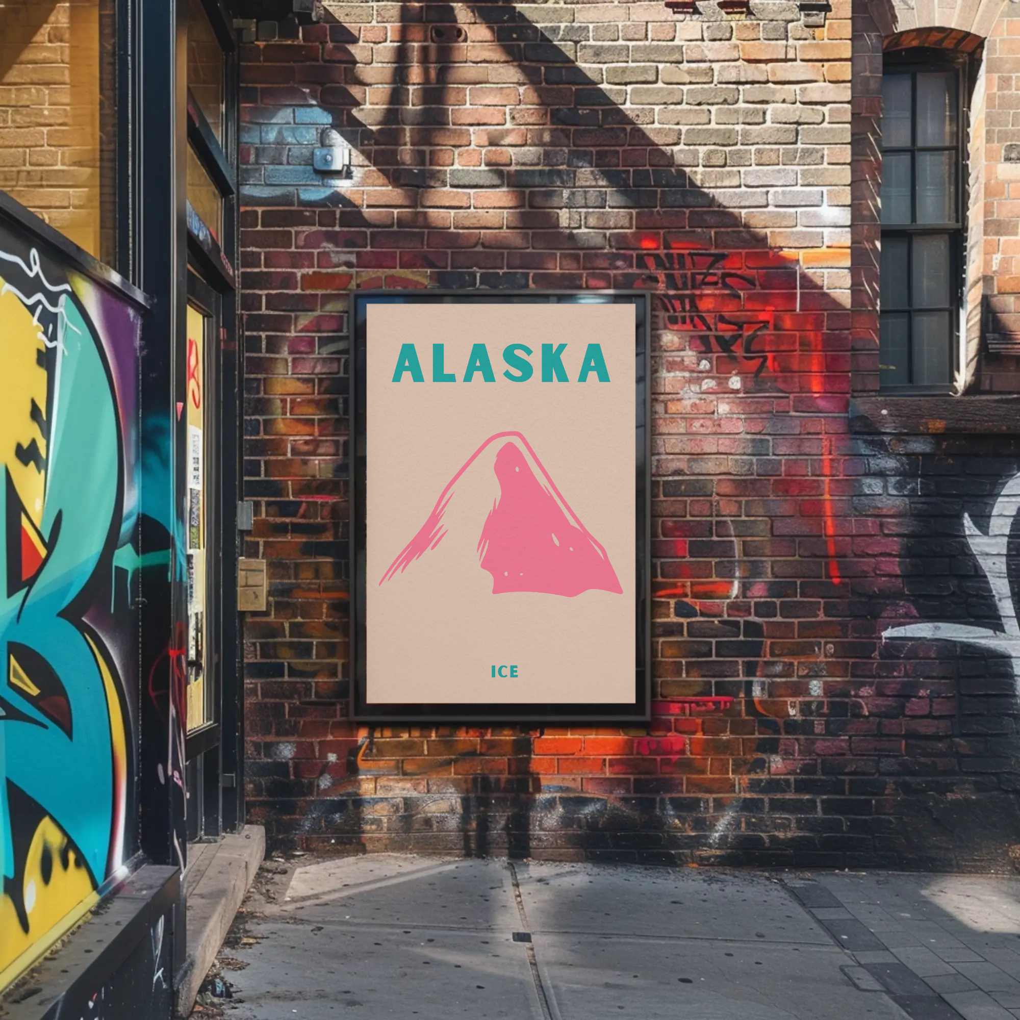 Alaska Modern Design Adventure Travel Poster PosterGoat