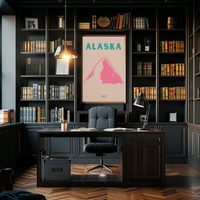 Alaska Modern Design Adventure Travel Poster PosterGoat