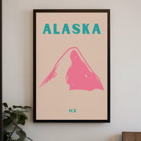 Alaska Modern Design Adventure Travel Poster PosterGoat