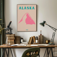 Alaska Modern Design Adventure Travel Poster PosterGoat