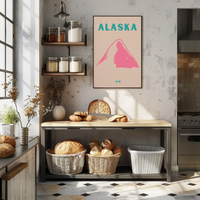 Alaska Modern Design Adventure Travel Poster PosterGoat
