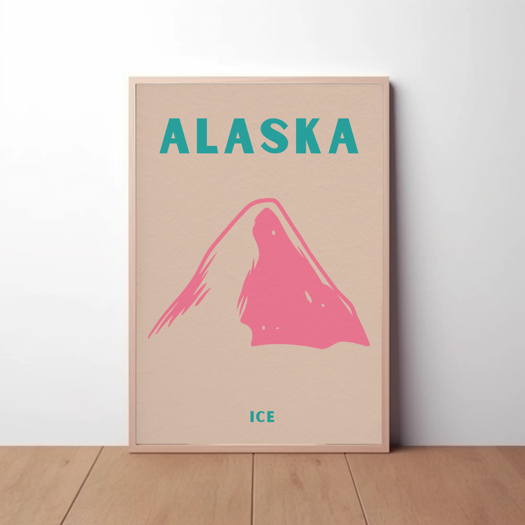 Alaska Modern Design Adventure Travel Poster PosterGoat