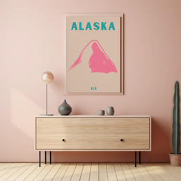 Alaska Modern Design Adventure Travel Poster PosterGoat