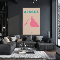 Alaska Modern Design Adventure Travel Poster PosterGoat