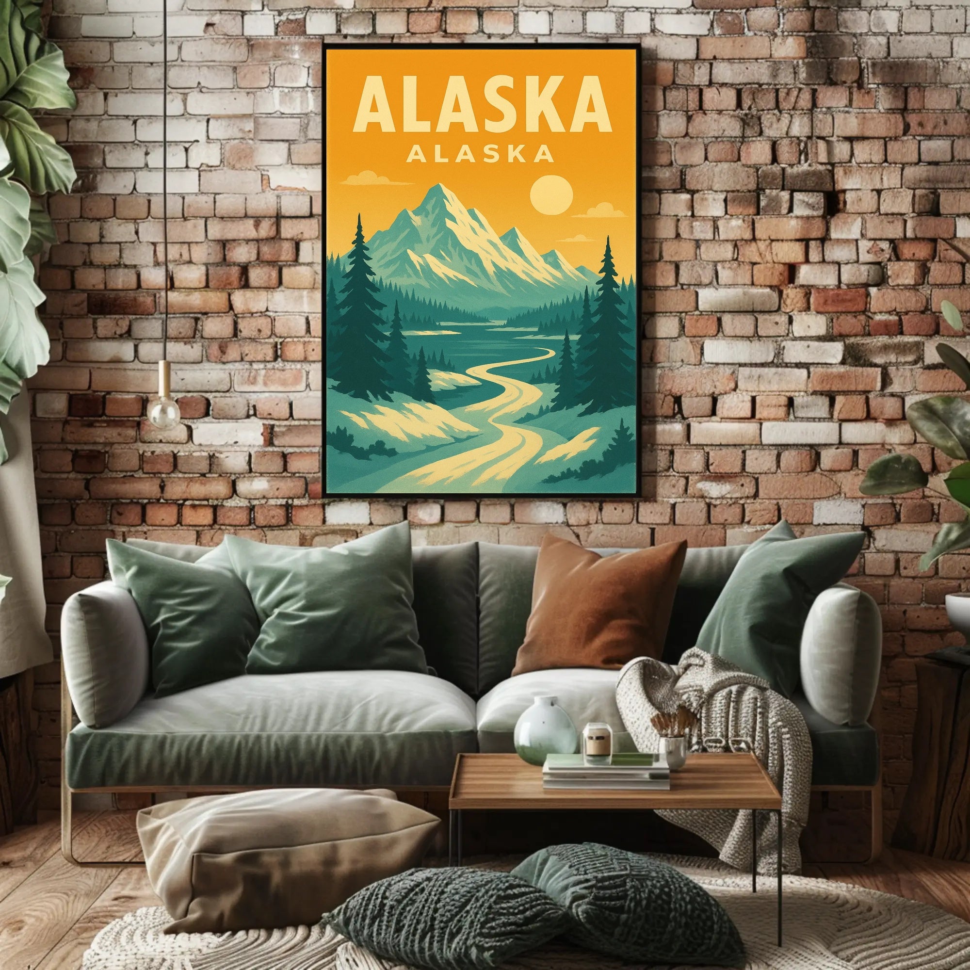 Alaska Retro Adventure - Vintage Travel Poster PosterGoat