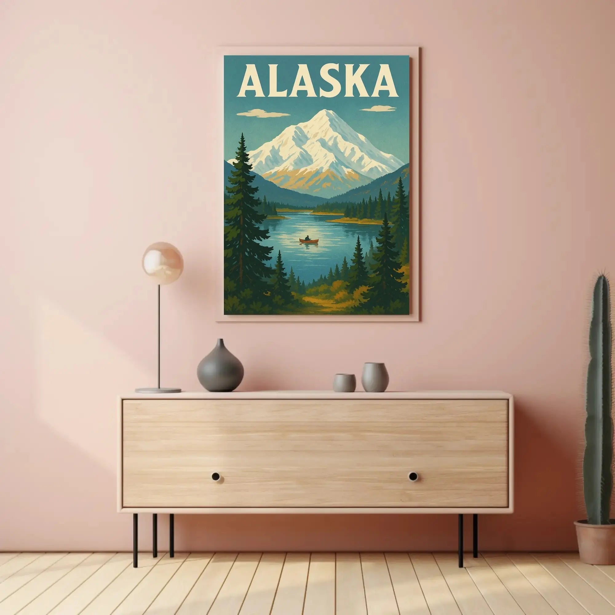 Alaska Scenic Adventure Vintage Travel Poster PosterGoat