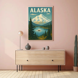 Alaska Scenic Adventure Vintage Travel Poster PosterGoat
