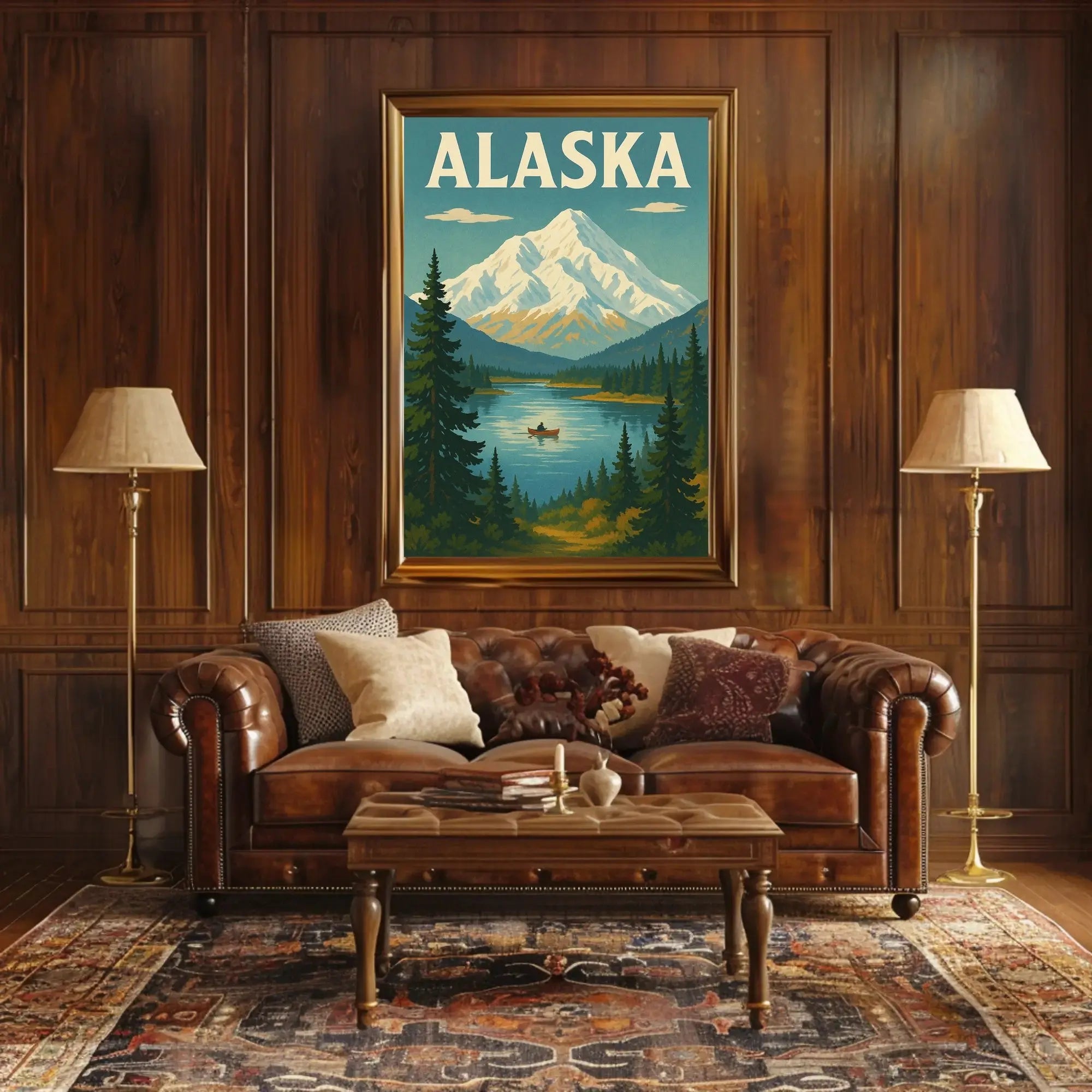 Alaska Scenic Adventure Vintage Travel Poster PosterGoat