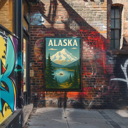 Alaska Scenic Adventure Vintage Travel Poster PosterGoat