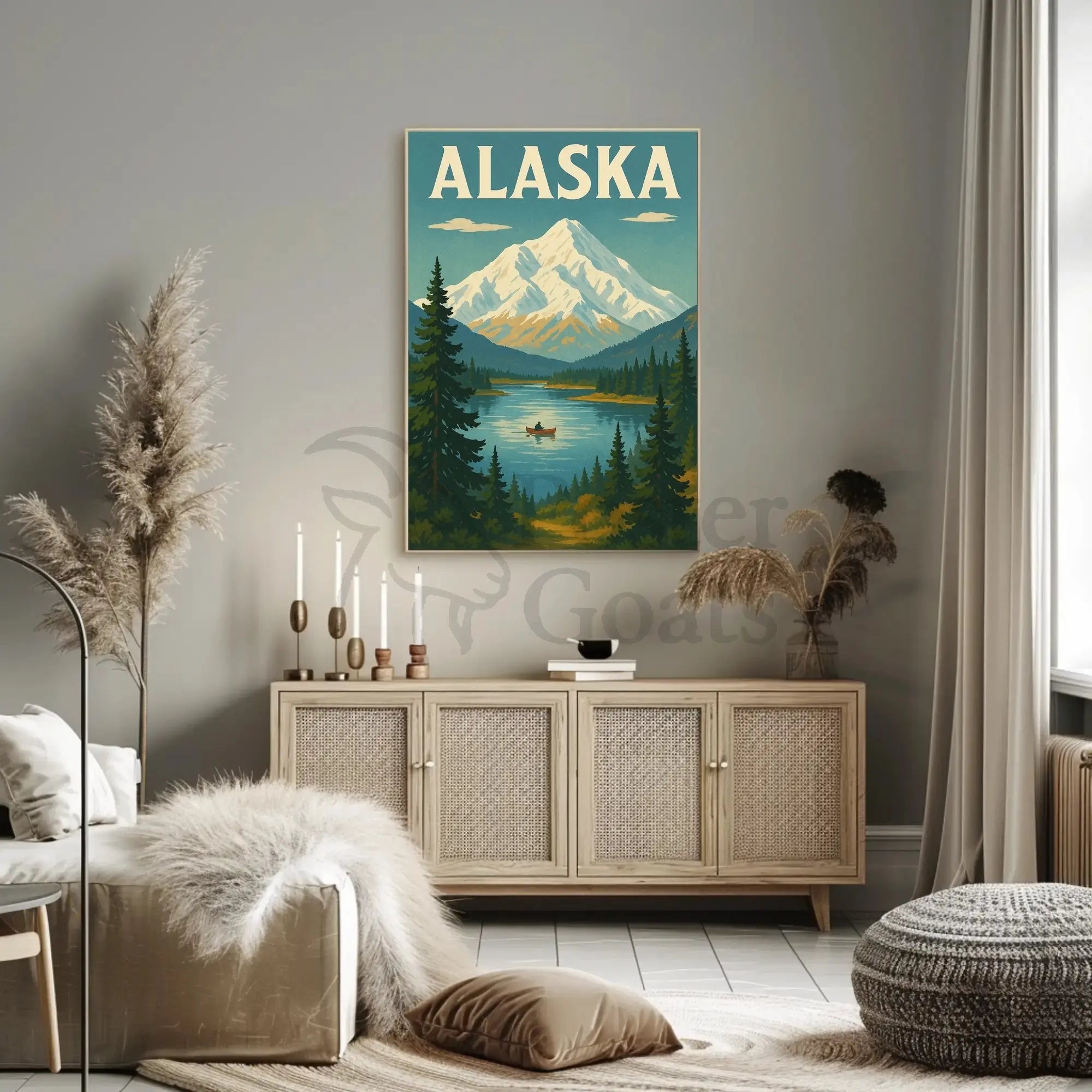 Alaska Scenic Adventure Vintage Travel Poster PosterGoat