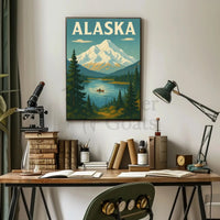 Alaska Scenic Adventure Vintage Travel Poster PosterGoat