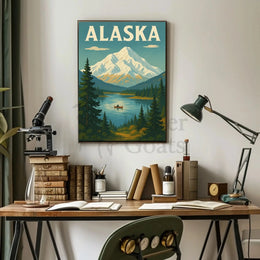 Alaska Scenic Adventure Vintage Travel Poster PosterGoat