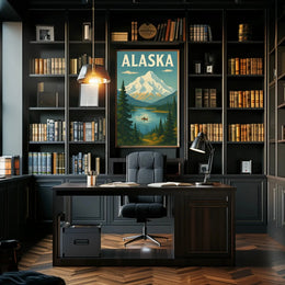Alaska Scenic Adventure Vintage Travel Poster PosterGoat