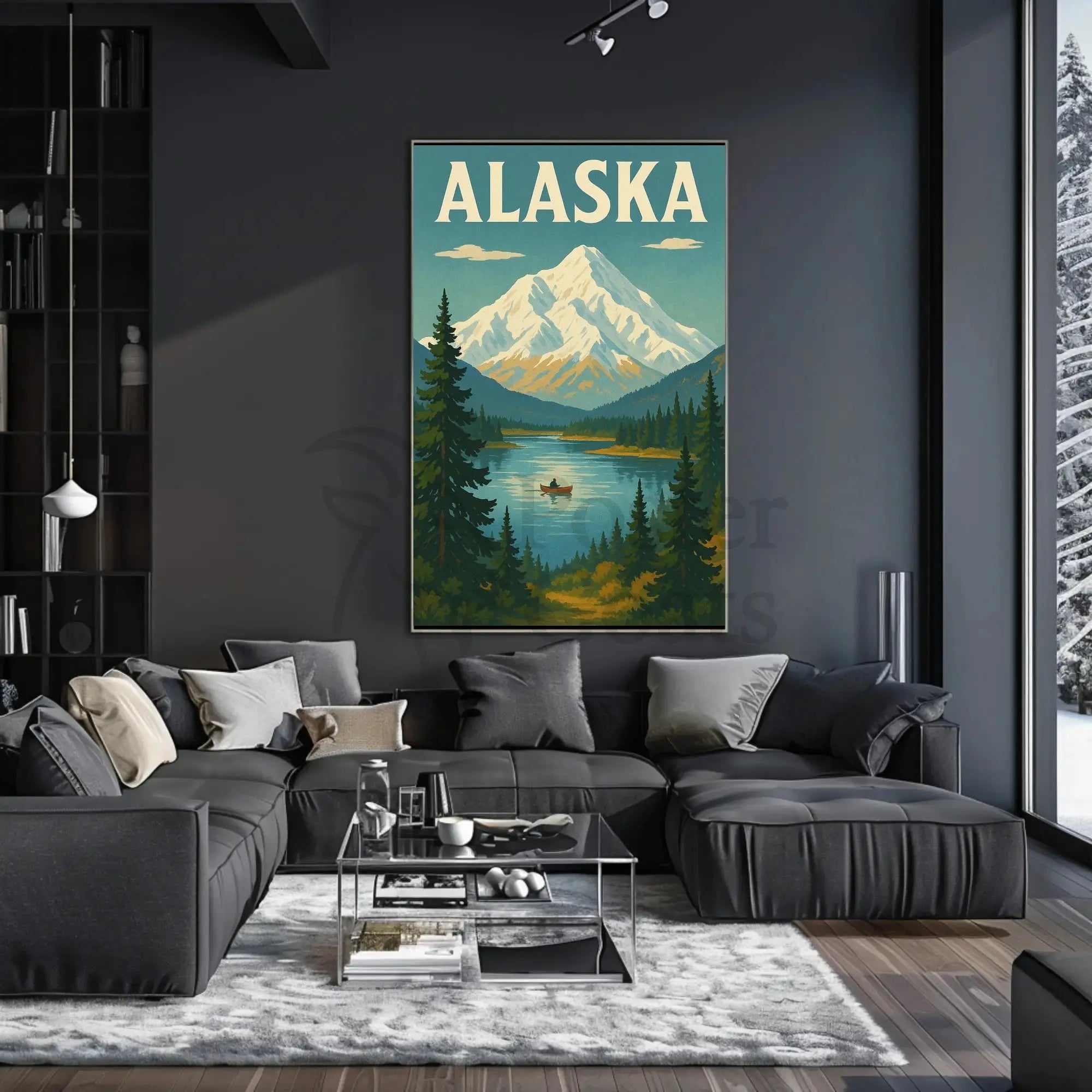Alaska Scenic Adventure Vintage Travel Poster PosterGoat