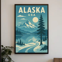 Alaskan Adventure Travel Poster PosterGoat
