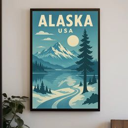 Alaskan Adventure Travel Poster PosterGoat