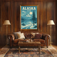 Alaskan Adventure Travel Poster PosterGoat