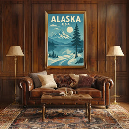 Alaskan Adventure Travel Poster PosterGoat