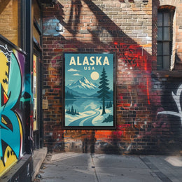Alaskan Adventure Travel Poster PosterGoat