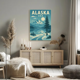 Alaskan Adventure Travel Poster PosterGoat