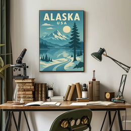 Alaskan Adventure Travel Poster PosterGoat
