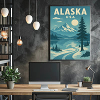 Alaskan Adventure Travel Poster PosterGoat