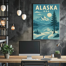 Alaskan Adventure Travel Poster PosterGoat