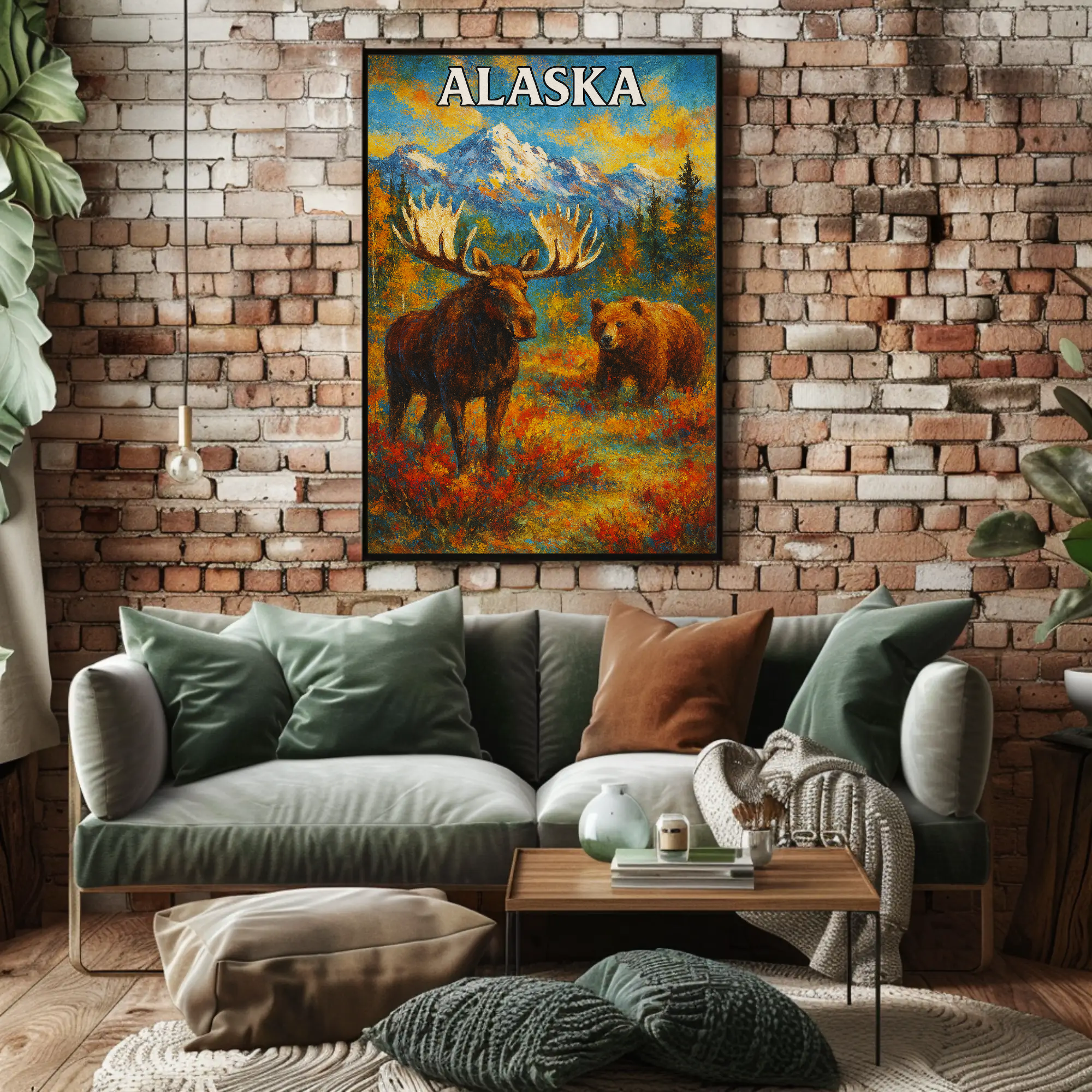 Alaskan Adventure Wildlife National Park Poster PosterGoat