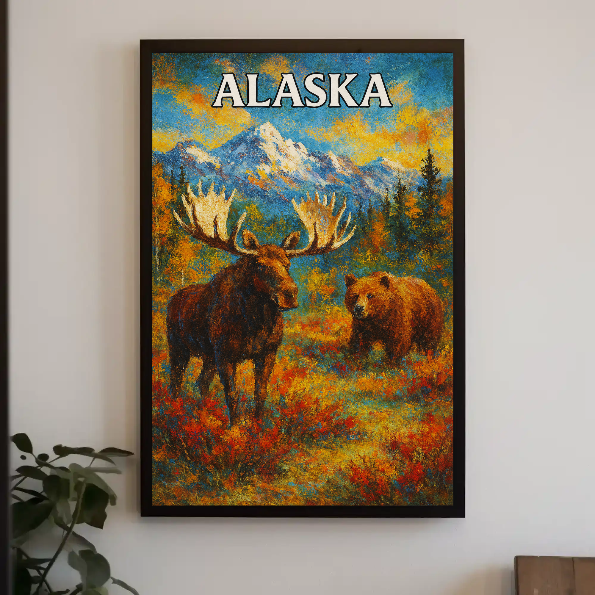 Alaskan Adventure Wildlife National Park Poster PosterGoat