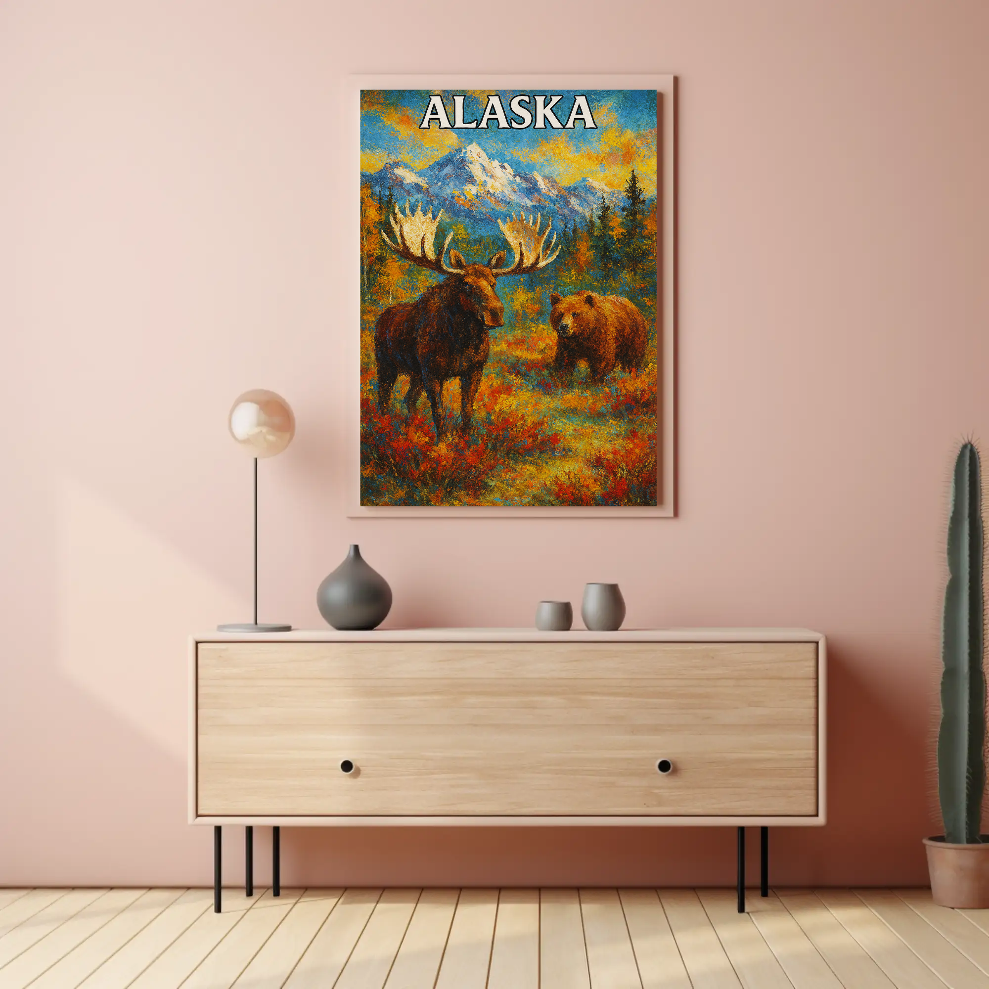 Alaskan Adventure Wildlife National Park Poster PosterGoat