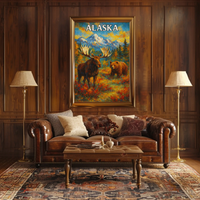 Alaskan Adventure Wildlife National Park Poster PosterGoat