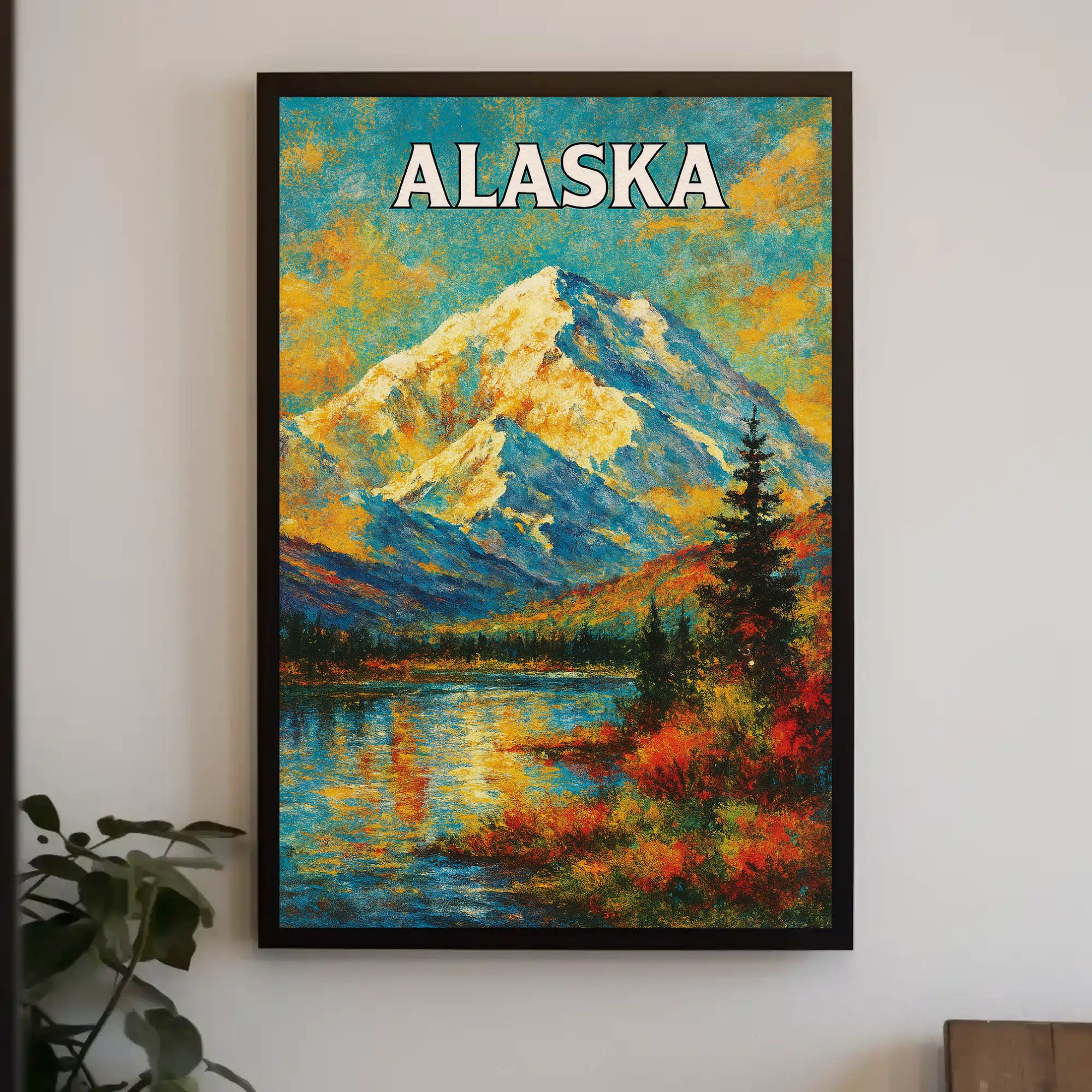 Alaskan Wilderness Adventure Denali Travel Poster PosterGoat