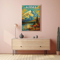 Alaskan Wilderness Adventure Denali Travel Poster PosterGoat