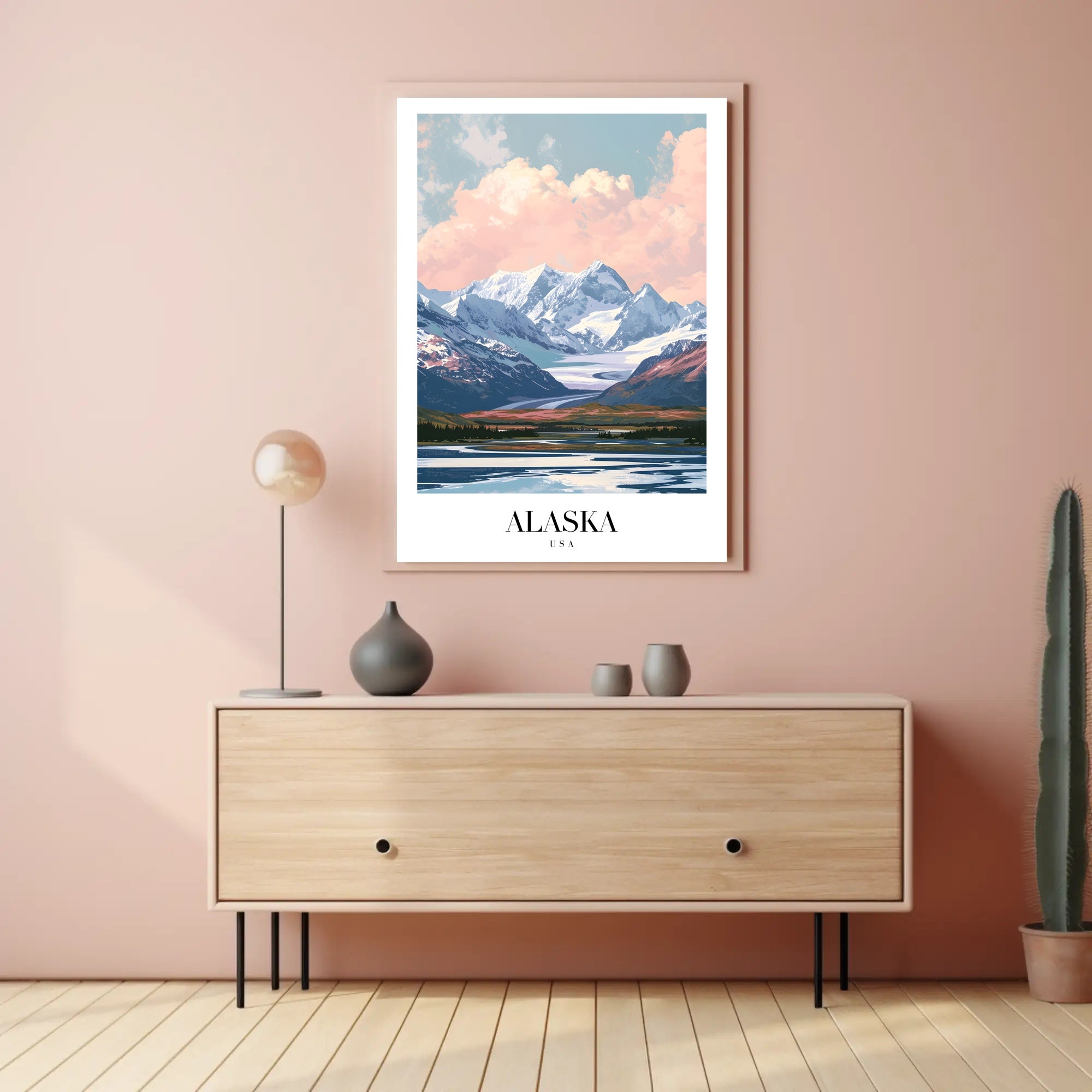 Alaskan Wilderness Scenic Landscape National Park Poster PosterGoat
