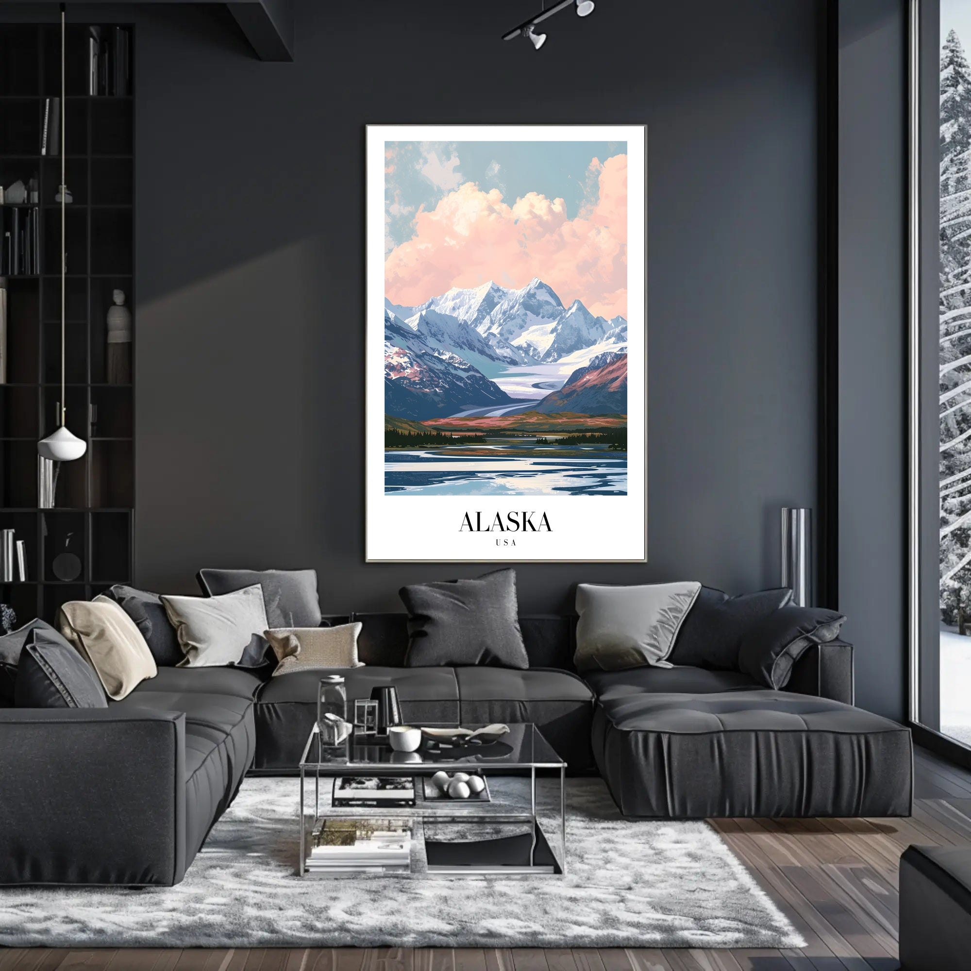 Alaskan Wilderness Scenic Landscape National Park Poster PosterGoat