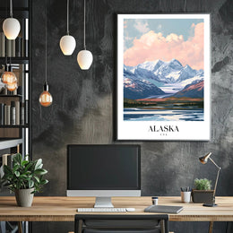 Alaskan Wilderness Scenic Landscape National Park Poster PosterGoat