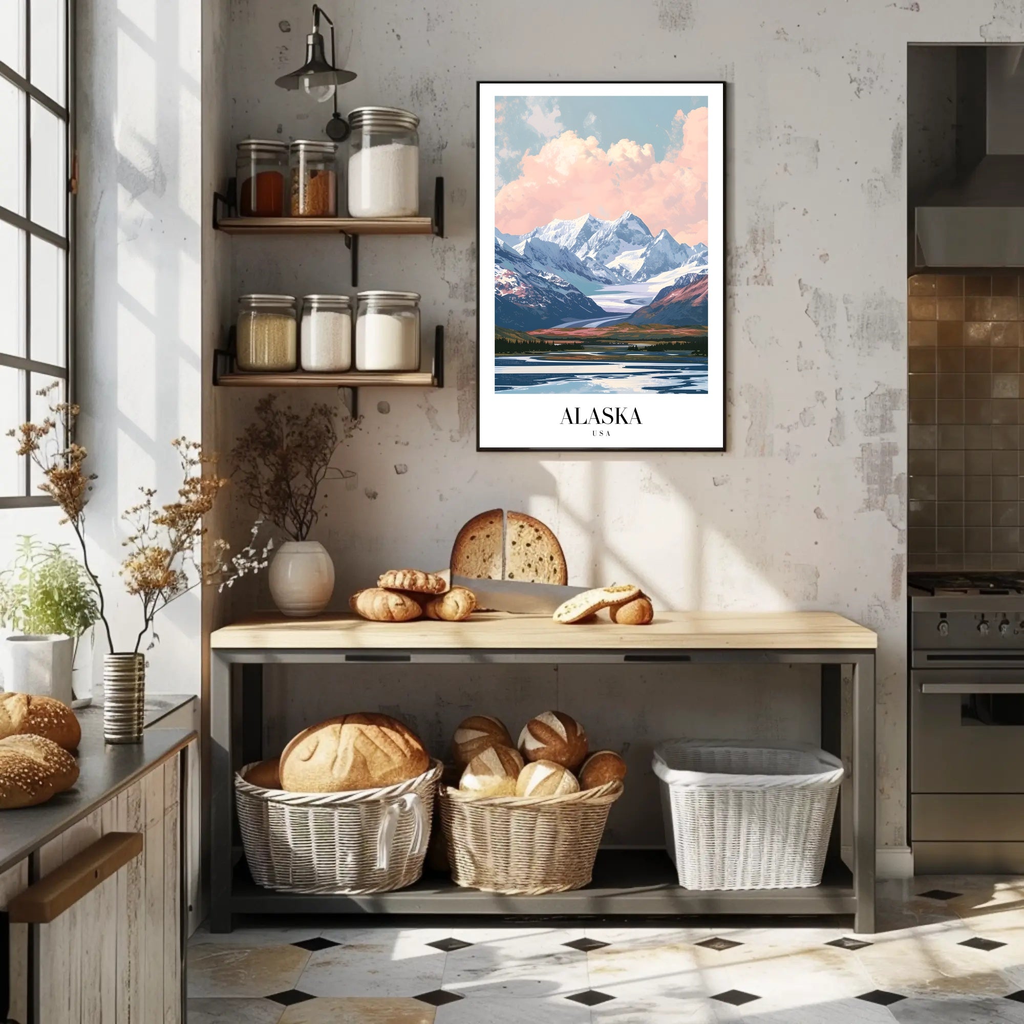Alaskan Wilderness Scenic Landscape National Park Poster PosterGoat