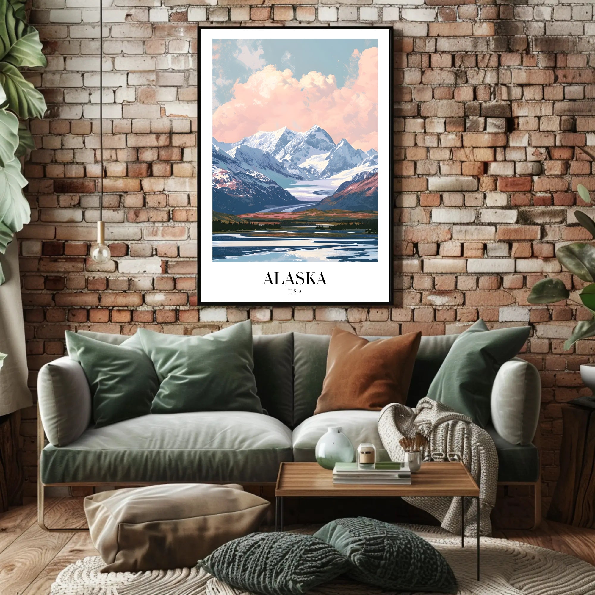 Alaskan Wilderness Scenic Landscape National Park Poster PosterGoat