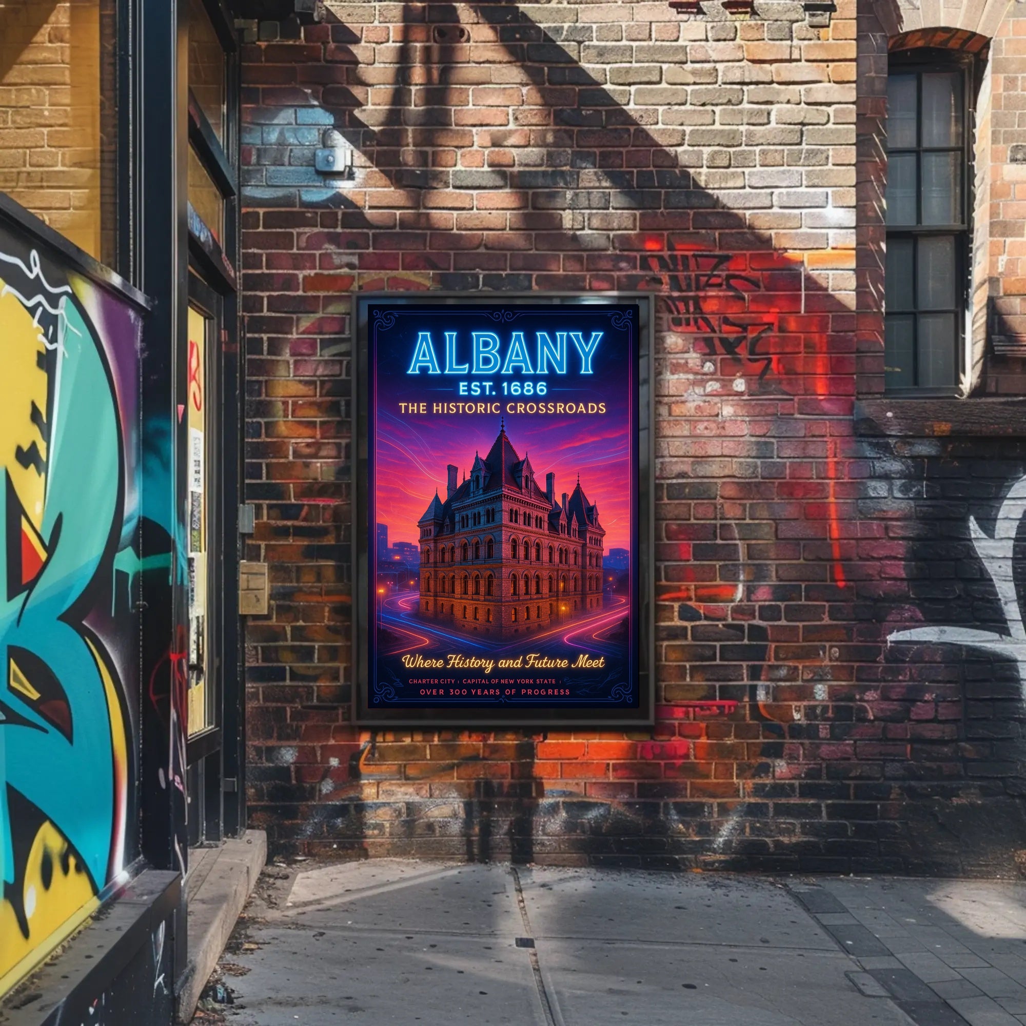 Albany The Historic Crossroads Poster PosterGoat