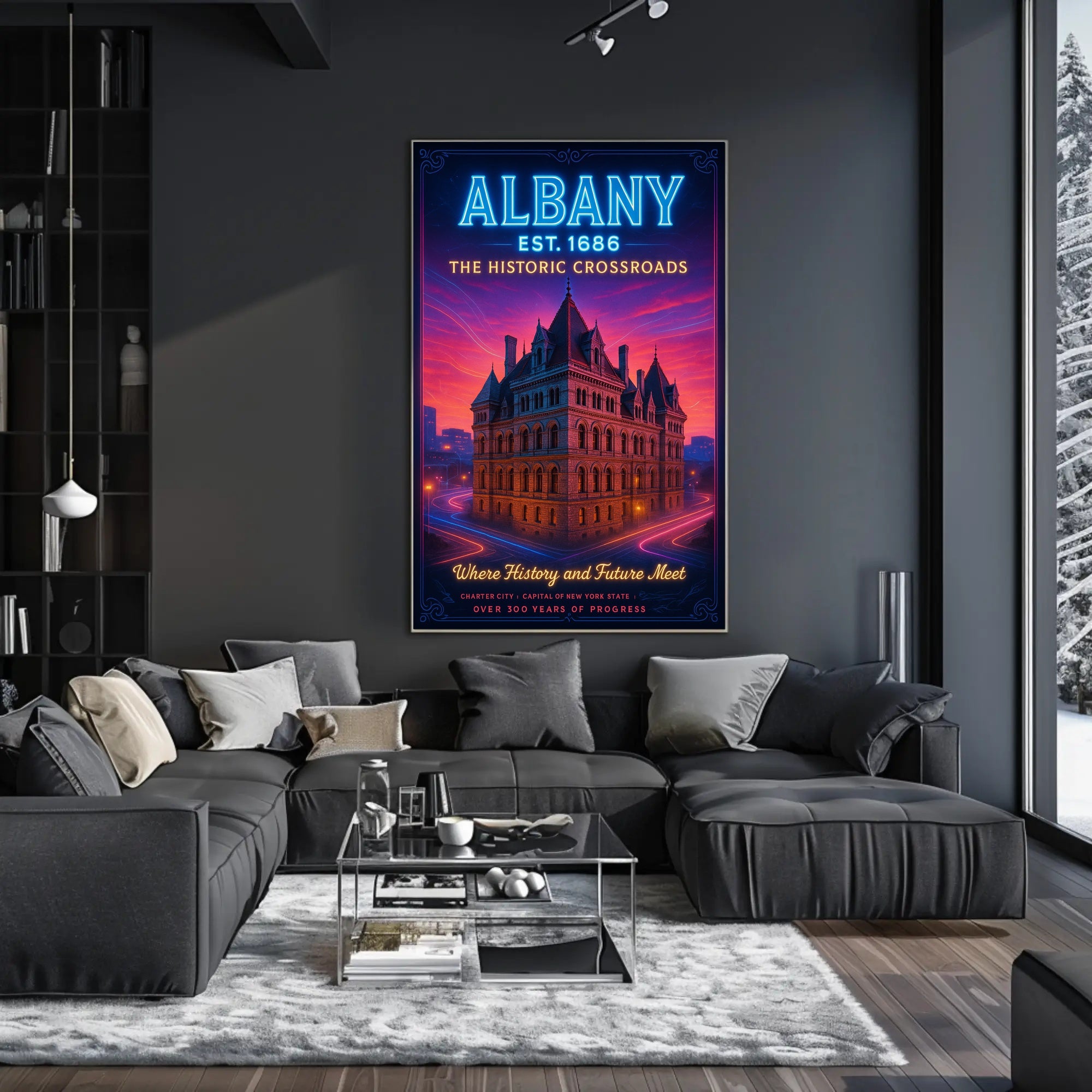 Albany The Historic Crossroads Poster PosterGoat