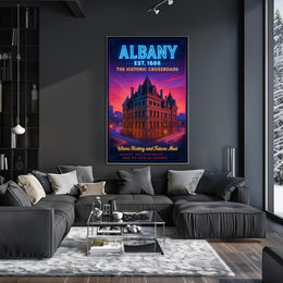 Albany The Historic Crossroads Poster PosterGoat
