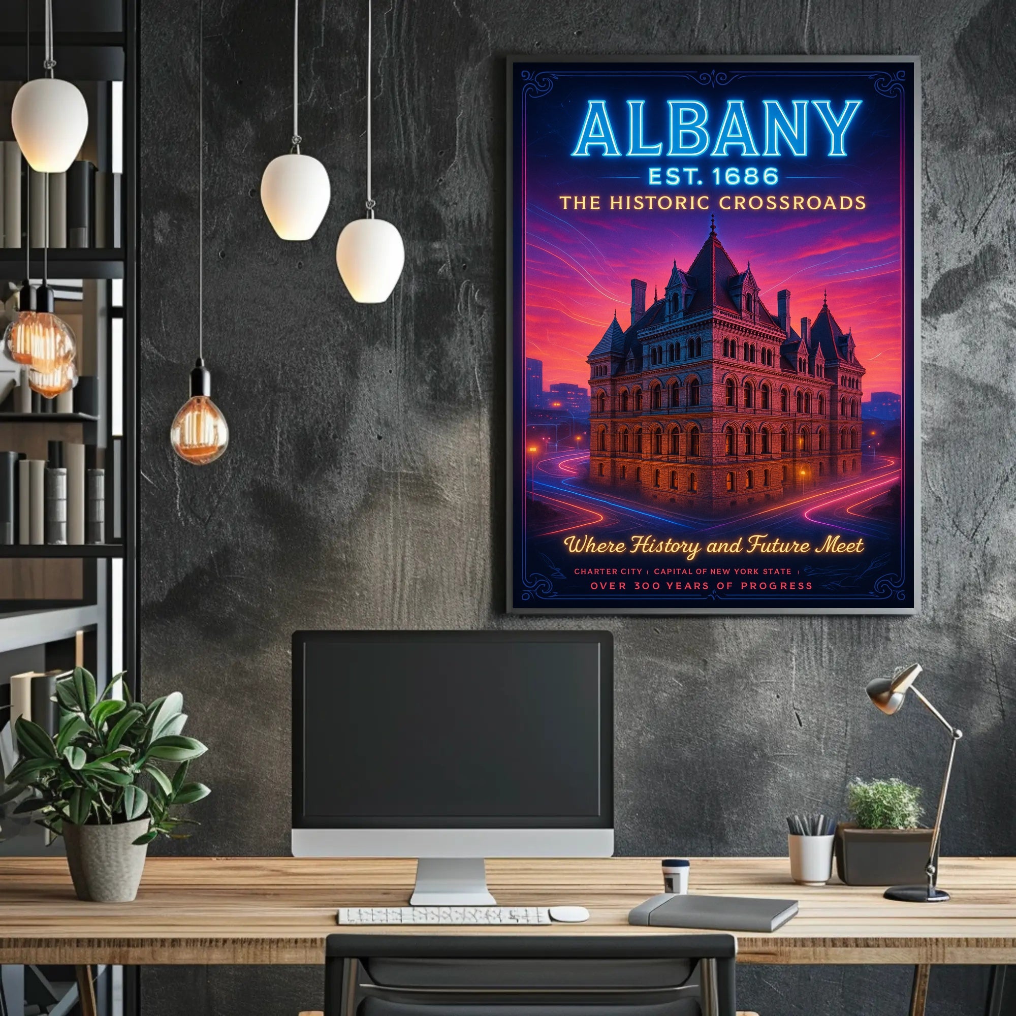 Albany The Historic Crossroads Poster PosterGoat